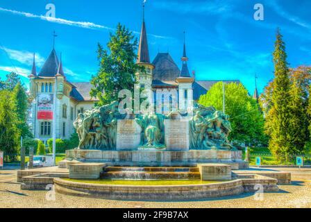 BERN, SCHWEIZ, 17. JULI 2017: Historisches Museum und Einstein-Museum in Bern, Schweiz Stockfoto