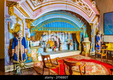 ISOLA MADRE, ITALIEN, 27. JULI 2017: Puppentheater im Borromeo-Palast auf der Isola Madre, Italien Stockfoto