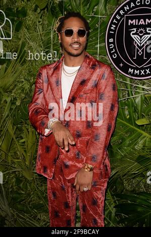 MIAMI BEACH, FL - 16. APRIL: Future nimmt an der Grand Opening Party Teil, die von David Grutman und Pharrell Williams am 16. April 2021 im Goodtime Hotel in Miami Beach, Florida, veranstaltet wird. CreditL: Mpi04/MediaPunch Stockfoto