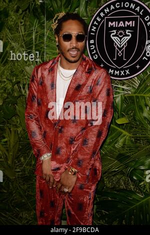 MIAMI BEACH, FL - 16. APRIL: Future nimmt an der Grand Opening Party Teil, die von David Grutman und Pharrell Williams am 16. April 2021 im Goodtime Hotel in Miami Beach, Florida, veranstaltet wird. CreditL: Mpi04/MediaPunch Stockfoto