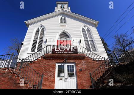 Harbourview Christian Church Village of Port Jefferson Long Island New York Stockfoto