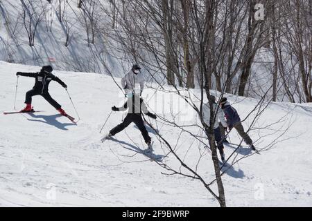 Hakuba, Japan, 28/02/2021, Winter 2021, Stockfoto