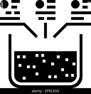 Extrusion Aluminium Produktionslinie Symbol Vektor Illustration Stock Vektor