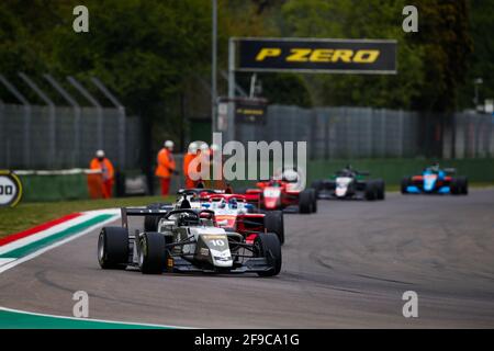 10 DAVID Hadrien, R-ace GP, Aktion während des 1. Rennens der Formel-Regional-Europameisterschaft 2021 von Alpine vom 16. Bis 18. April 2021 auf dem Autodromo Internazionale Enzo e Dino Ferrari, in Imola, Italien - Foto Florent Gooden / DPPI Stockfoto