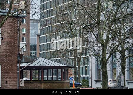 Göteborg im Dezember 2020. Kalte Tage nähern sich Weihnachten. Stockfoto