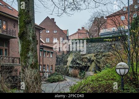 Göteborg im Dezember 2020. Kalte Tage nähern sich Weihnachten. Stockfoto