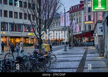 Göteborg im Dezember 2020. Kalte Tage nähern sich Weihnachten. Stockfoto