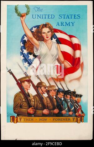 Ein US-amerikanisches Rekrutierungsplakat für die amerikanische Armee Stockfoto