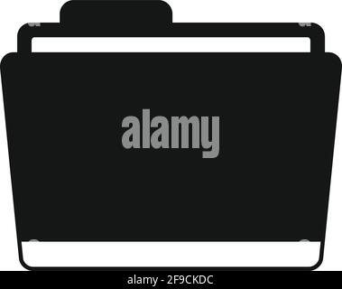 Ablaufordner-Symbol, einfacher Stil Stock Vektor