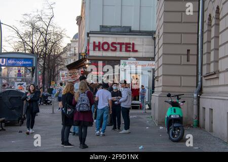 Mustafas gemuse kebap berühmtes Restaurant in Kreuzberg Berlin Stockfoto