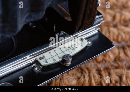 Houghton And Butcher, Faltenbälge-Kamera. Nr. 6 Uhrentasche Karabiner Stockfoto