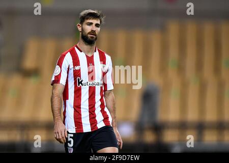 Sevilla, Spanien. April 2021. SEVILLA, SPANIEN - 17. APRIL: Yeray Alvarez von Athletic Bilbao beim Copa del Rey Finale zwischen Athletic Club und FC Barcelona im Estadio de La Cartuja am 17. April 2021 in Sevilla, Spanien (Foto von Pablo Morano/Orange Picics) Credit: Orange Pics BV/Alamy Live News Stockfoto