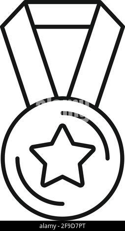 Bestätigung Medaille Symbol, skizzieren Stil Stock Vektor