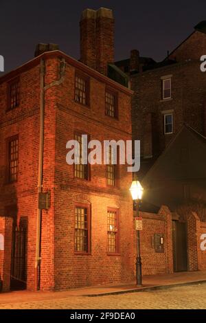 Das Pierce-Hichborn House ist ein beliebter Halt am Freedom Trail in Boston, Massachusetts, 22. Dezember 2019 in Boston, MA Stockfoto