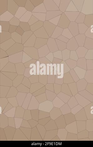 Ein vertikaler Vollformat-Hintergrund mit braunem Buntglas Stockfoto