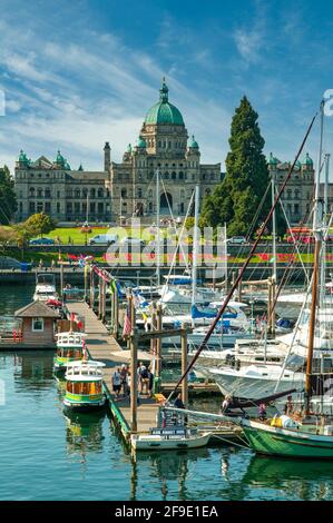 Parlamentsgebäude, Victoria, Britisch-Kolumbien, Kanada Stockfoto