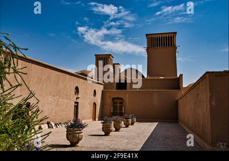 Bagh-e Dowlat Abad Gardens, Yazd, Iran. Stockfoto