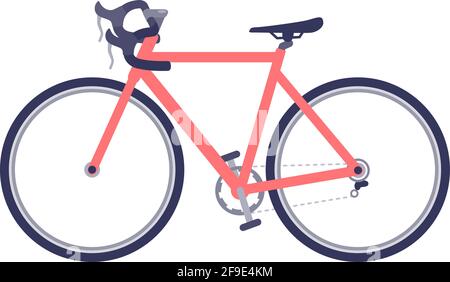 Seitliches Rennrad. Road racer.Vector Illustration, die einfach zu bearbeiten ist. Stock Vektor