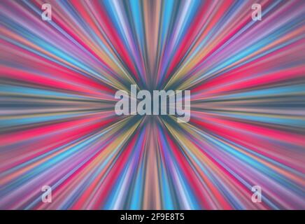 Abstraktes Licht Bewegungsgeschwindigkeit Effekt Hintergrund. Bewegungseffekt tief verwischen Hintergrund Stockfoto
