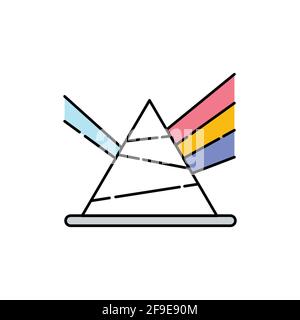 Symbol für die farbige Akustiklinie. Piktogramm für Webseite, mobile App, Promo. Stock Vektor