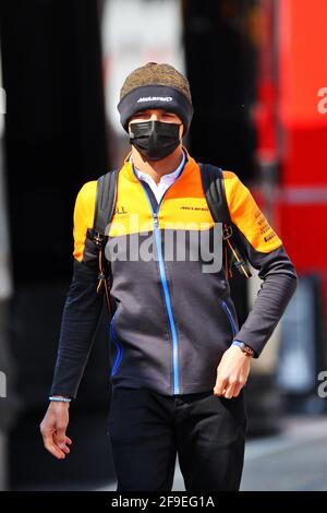 Imola, Italien. April 2021. Lando Norris (GBR) McLaren. Großer Preis der Emilia Romagna, Sonntag, 18. April 2021. Imola, Italien. Quelle: James Moy/Alamy Live News Stockfoto