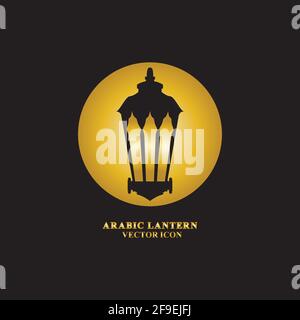 Arabische Laterne flache Ikonen gesetzt. Ramadan Laterne Zeichen für mobile Anwendung. Symbol für muslimische Dekoration. Östliche traditionelle Kultur Vektor Illustration Stock Vektor