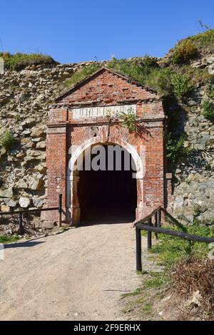 Polen, Srebrna Gora, Fort, woiwodschaft Niederschlesien. Stockfoto