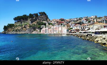 parga griechenland, berühmtes Touristenziel in epirus, preveza Stockfoto