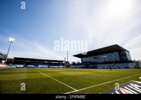 Odense, Dänemark. April 2021. Nature Energy Park während des 3F Superliga-Spiels zwischen Odense Boldklub und Sonderjyske in Odense. (Foto: Gonzales Photo/Alamy Live News Stockfoto