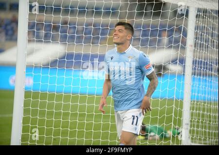 Joaquin Correa von SS Lazio Roma, Italien, 18 April, 2021 bei der Lazio vs Benevento Serie A League Credit:Roberto Ramaccia/Alamy Live News Stockfoto