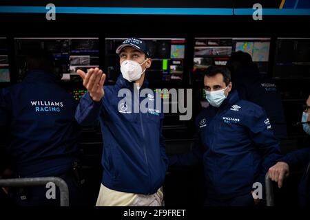Imola, Italien. April 2021. George Russell (GBR) Williams Racing. Großer Preis der Emilia Romagna, Sonntag, 18. April 2021. Imola, Italien. Quelle: James Moy/Alamy Live News Stockfoto