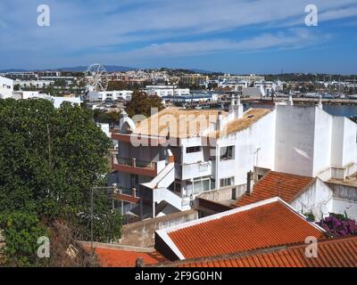 Stadtbild von Lagos an der portugiesischen Algarve Stockfoto