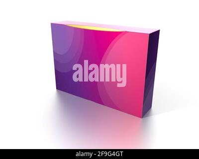 3D Rendering pill Box Mockup Stockfoto