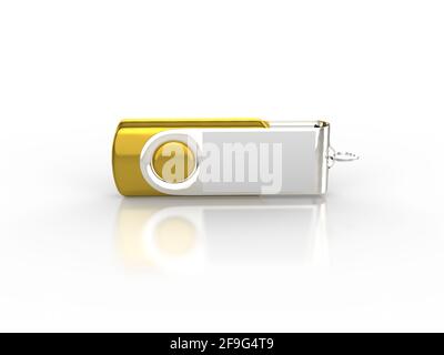 USB-Flash-Laufwerk USB Memory Stick USB-Stick, Metall Stockfoto