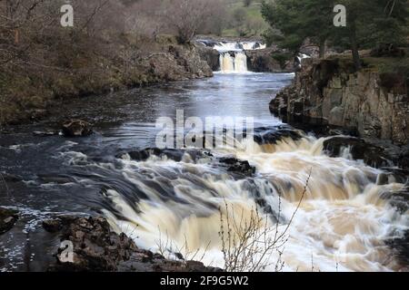 Low Force Wasserfälle, Upper Teesdale Stockfoto