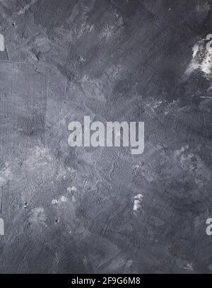 Abstrakt bemalter Stein oder Kitt Oberfläche der Wand Hintergrundstruktur. Ansicht von oben oder von vorne Stockfoto
