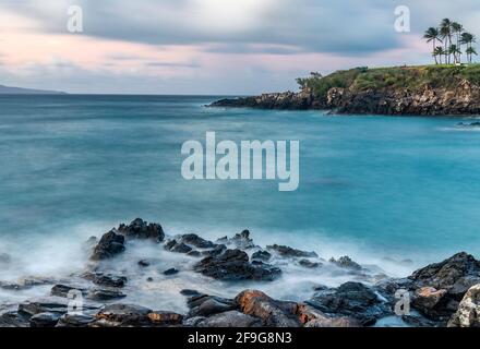 Kapalua Sonnenuntergang, Maui, Hawaii Stockfoto