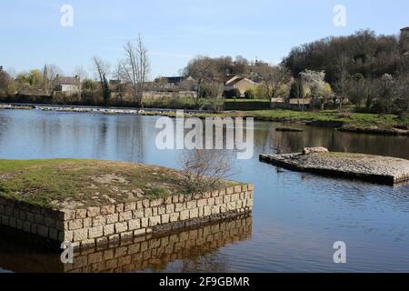 Argenton-sur-Creuse, Indre, Centre Val de La Loire, Frankreich Stockfoto