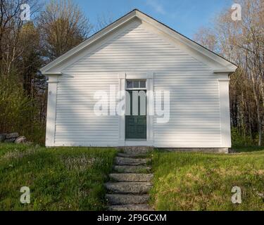 Ein altes Schulhaus in Petersham, Massachusetts Stockfoto