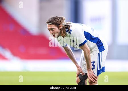 Kopenhagen, Dänemark. April 2021. Rasmus Falk (33) vom FC Kopenhagen beim 3F Superliga-Spiel zwischen dem FC Kopenhagen und dem FC Nordsjaelland in Parken in Kopenhagen. (Foto: Gonzales Photo/Alamy Live News Stockfoto