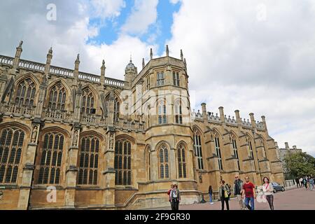 London, Großbritannien - 25. Mai 2016: Windsor Castle, St. George’s Chapel Stockfoto
