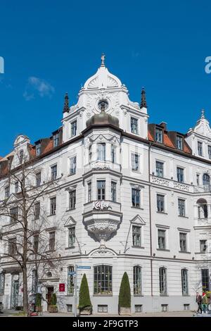 Fassade von Feinkost-KAEFER, Prinzregentenstraße, Bogenhausen, München, Oberbayern, Bayern, Deutschland Stockfoto