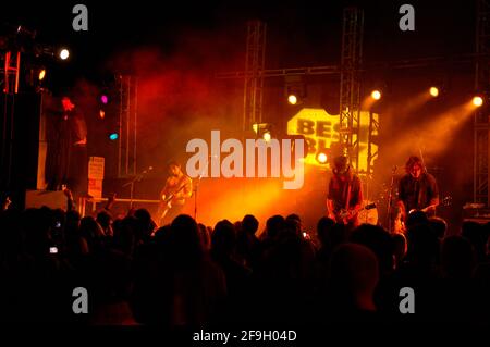 Scott Weiland, Dave Navarro, Slash und Billy Morrison von Camp Freddy sind beim Launch of the New PLAYSTATION 3, Best Buy West Hollywood, Los Angeles, CA, am 16. November 2006 zu sehen. Stockfoto