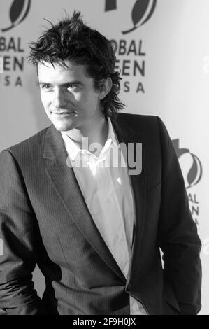 Schauspieler Orlando Bloom nimmt an der Global Green USA Pre-Oscar-Verleihung zum Wohle der globalen Erwärmung im Avalon am 21. Februar 2007 in Hollywood, Kalifornien, Teil. Stockfoto