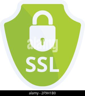 Symbol für das SSL-Zertifikat aufrufen. Cartoon von Access ssl-Zertifikat Vektor-Symbol für Web-Design isoliert auf weißem Hintergrund Stock Vektor