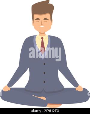 Symbol für fokussieren der Meditation. Cartoon von Focus Meditation Vektor-Symbol für Web-Design isoliert auf weißem Hintergrund Stock Vektor