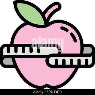 Apps Fitness-Symbol. Umriss Apps Fitness-Vektor-Symbol für Web-Design isoliert auf weißem Hintergrund Stock Vektor