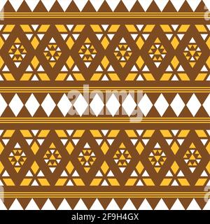 Nahtlose Ethnische Afrikanische Textur Hintergrund Stock Vektor