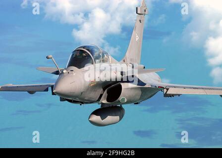 Recife, Brasilien, 10. November 2010. Französische Luftwaffe Rafale Kämpfer im Flug vor der Küste von Brasilien. Stockfoto