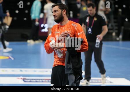 Cyril DUMOULIN von HBC Nantes während der französischen Meisterschaft, Lidl Starligue Handballspiel zwischen HBC Nantes und Dunkerque HGL am 18. April 2021 in der H Arena in Nantes, Frankreich. Foto von Laurent Lairys/ABACAPRESS.COM Stockfoto